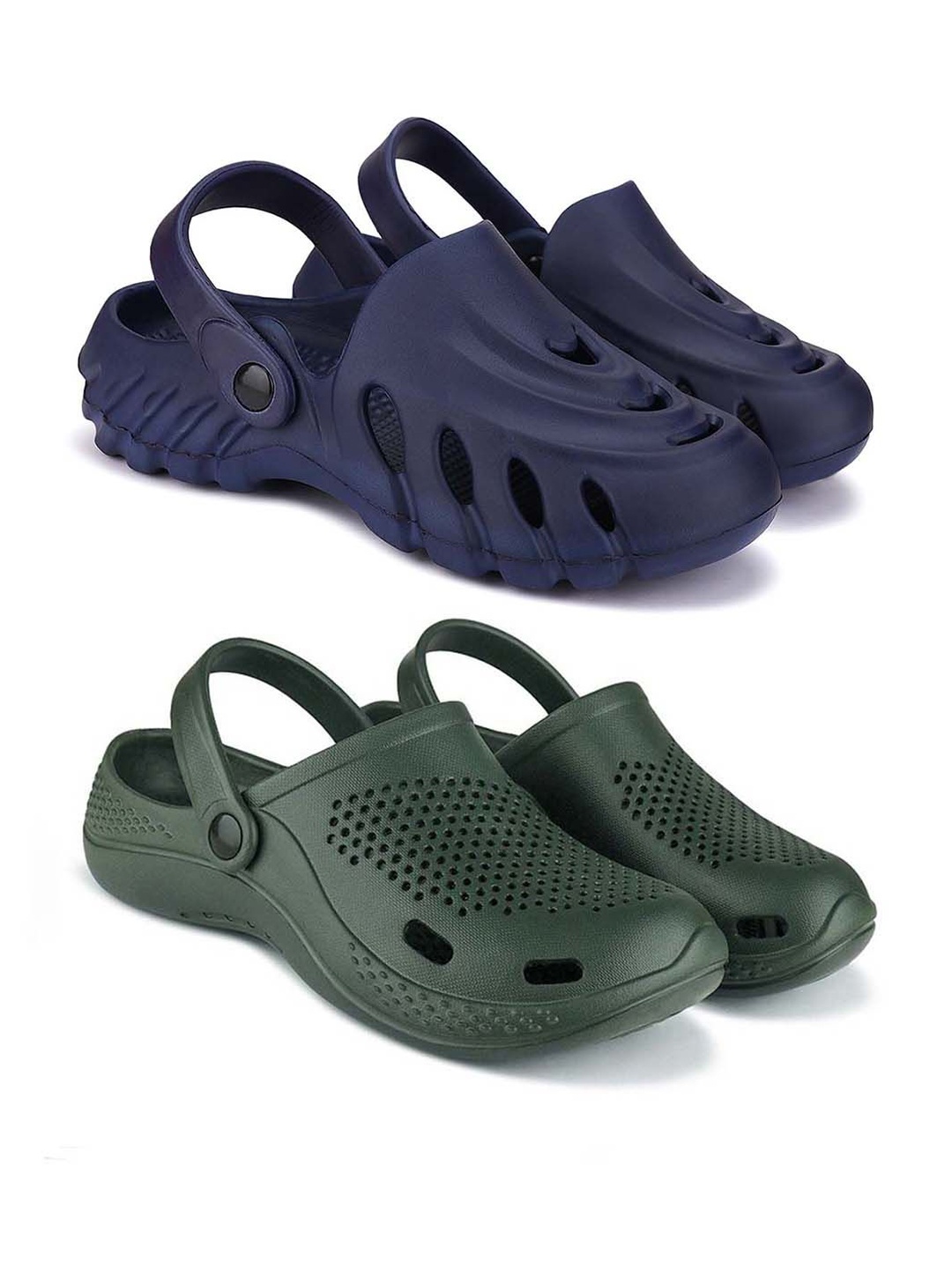 

BERSACHE Men Clogs, Navy blue