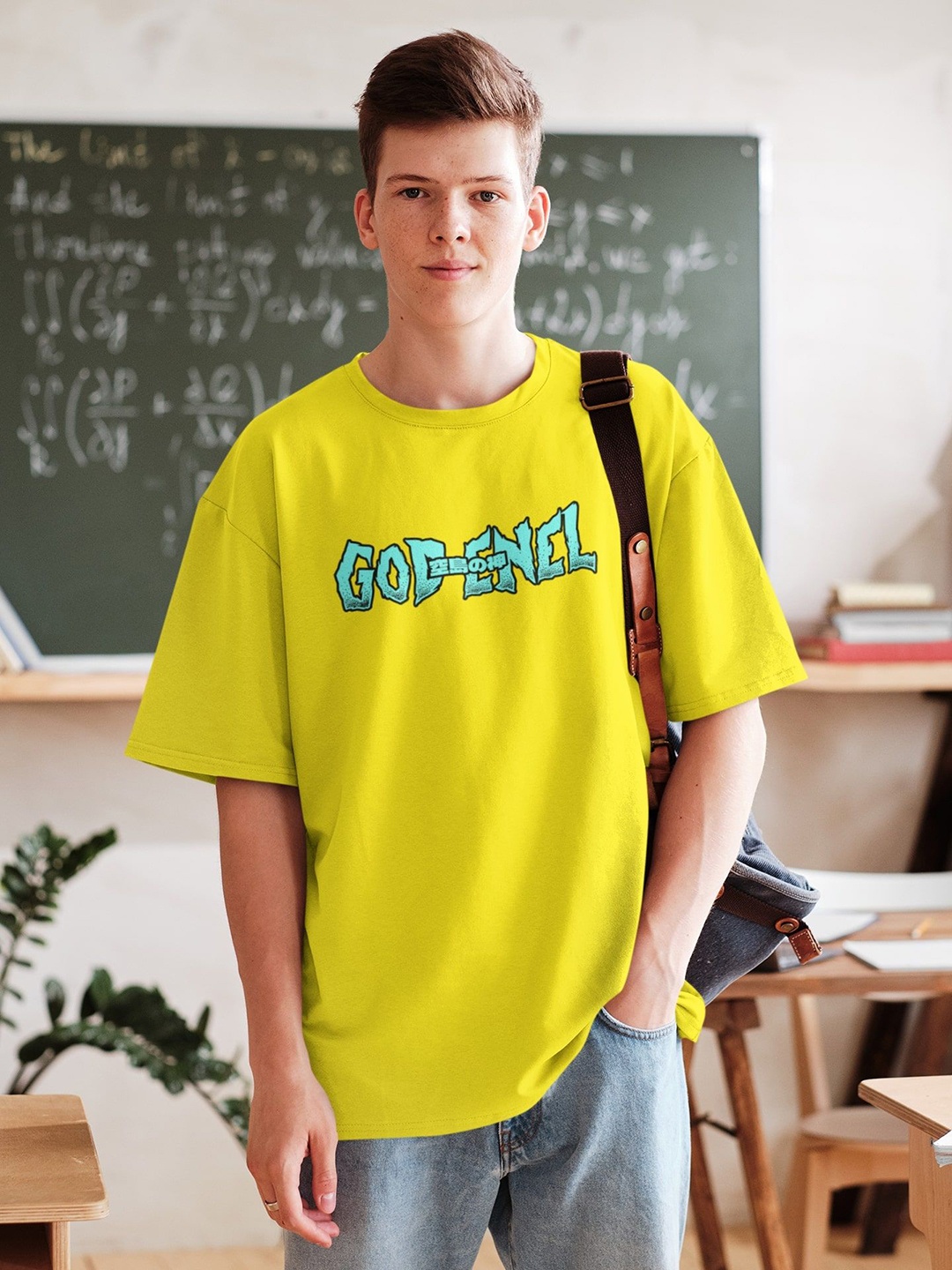 

Edyssa Men Printed T-shirt, Yellow