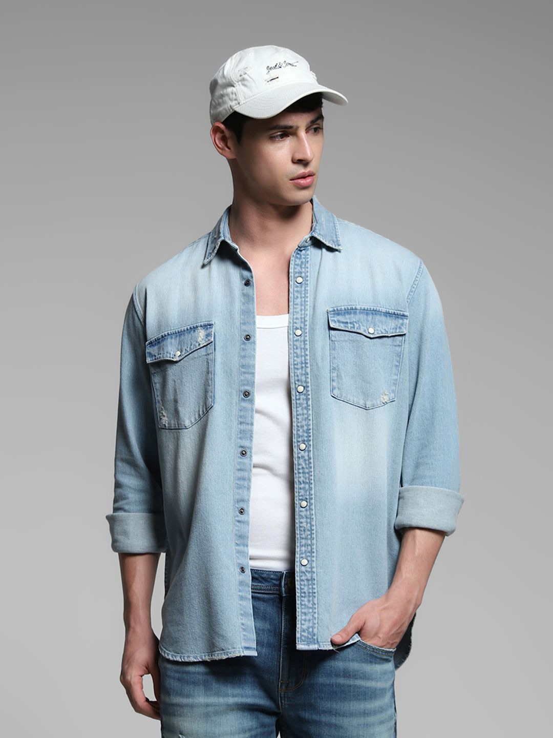

Jack & Jones Men Opaque Casual Shirt, Blue