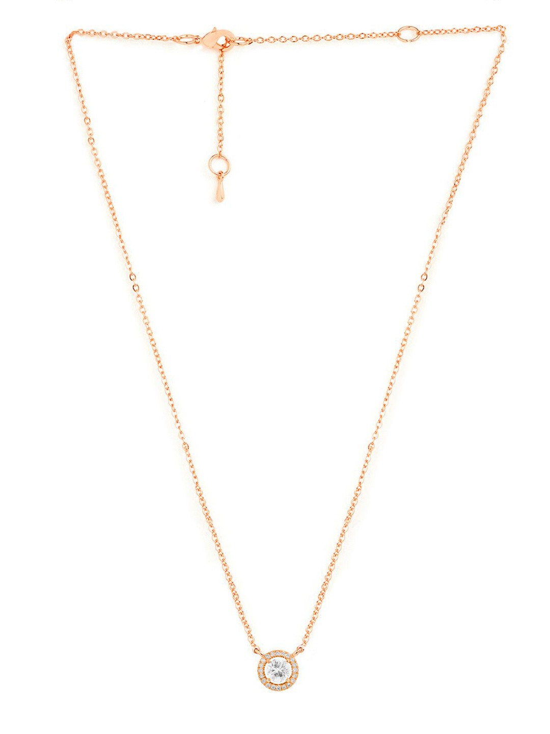 

MINUTIAE Brass Rose Gold-Plated Handcrafted Necklace