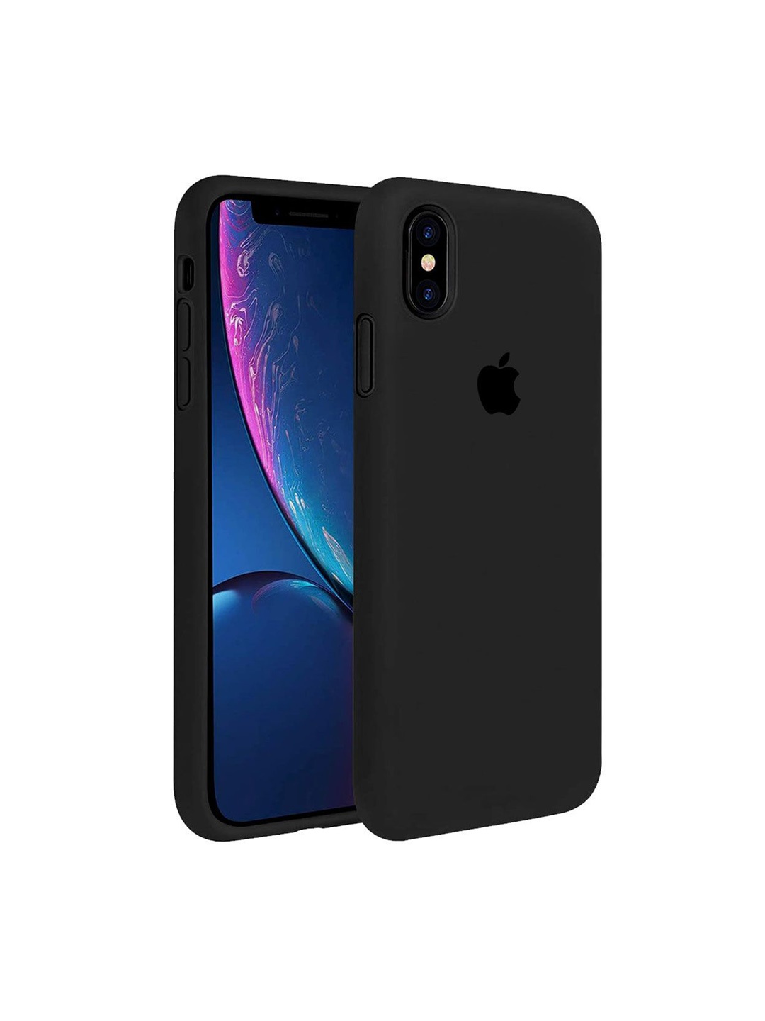 

LIRAMARK Solid Printed iPhone Xs Max Back Case Mobile Accessories, Black