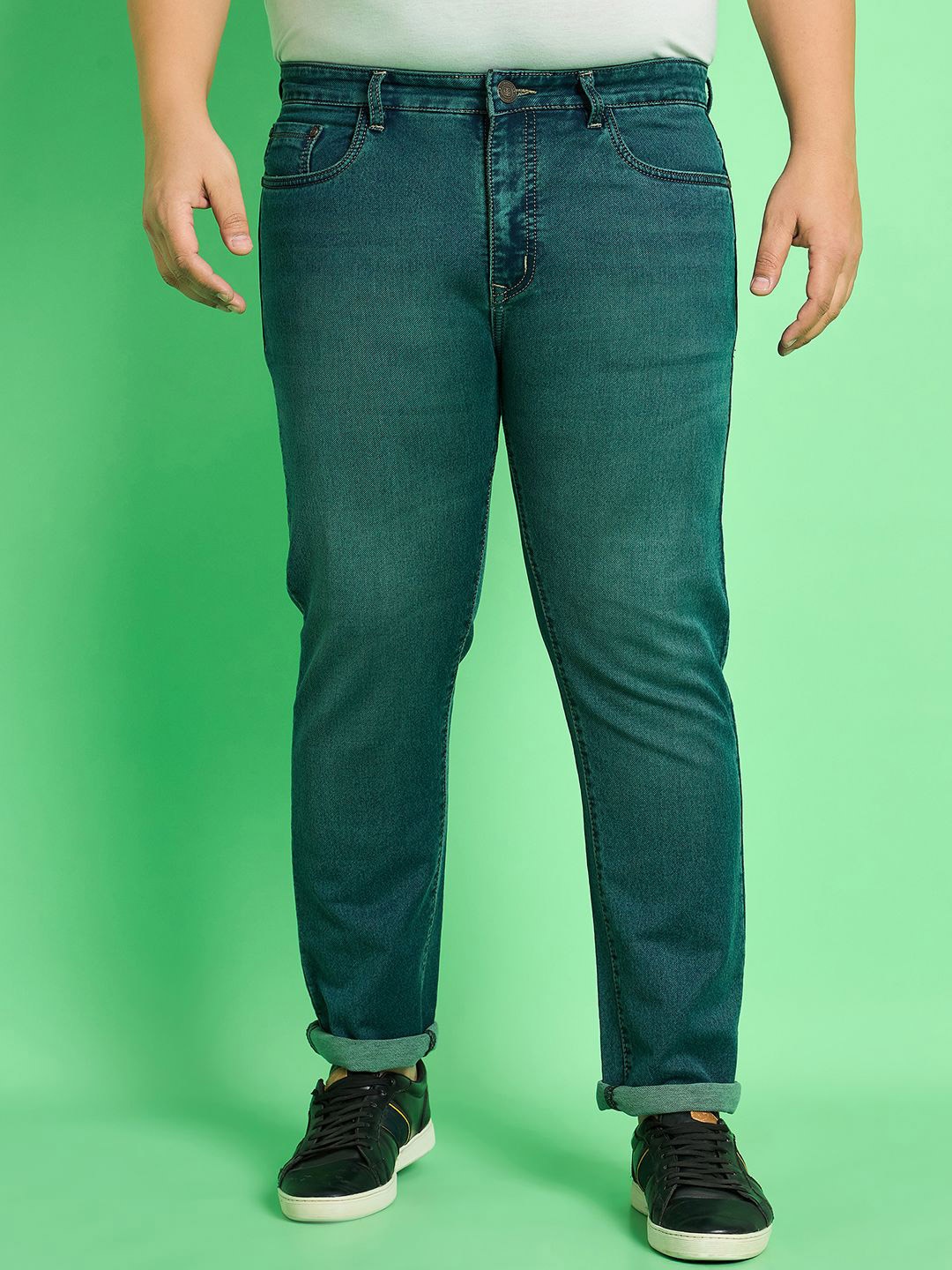 

bigbanana Men Original Stretchable Jeans, Teal