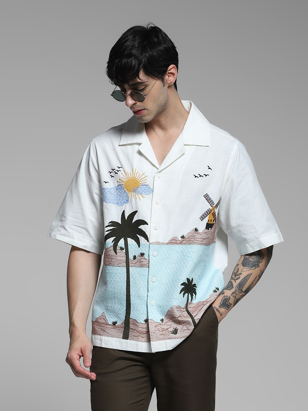 

Jack & Jones Men Opaque Casual Shirt, White
