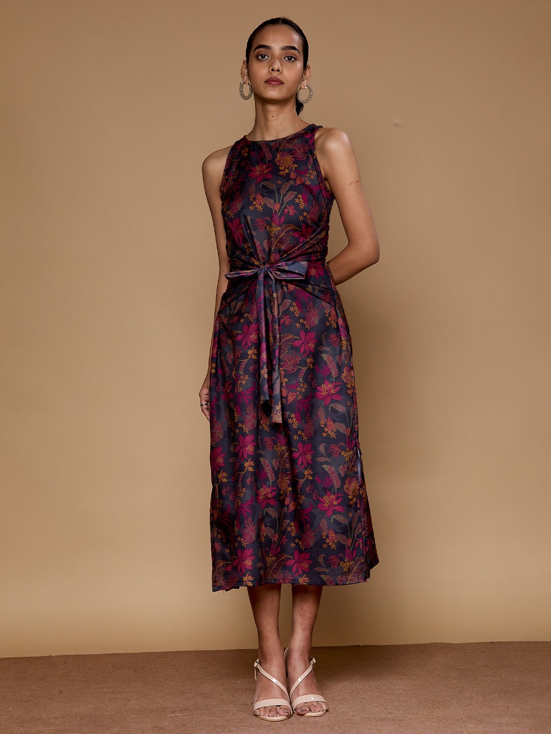 

Saaki Floral Print A-Line Midi Dress, Multi