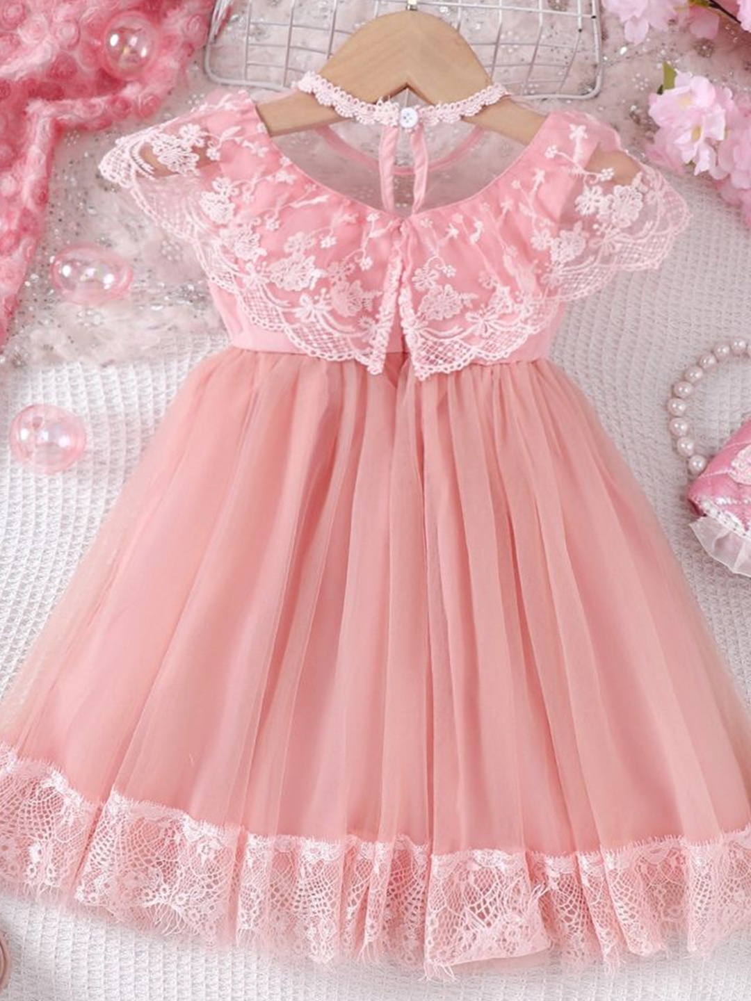 

LULU & SKY Fit & Flare Dress, Pink