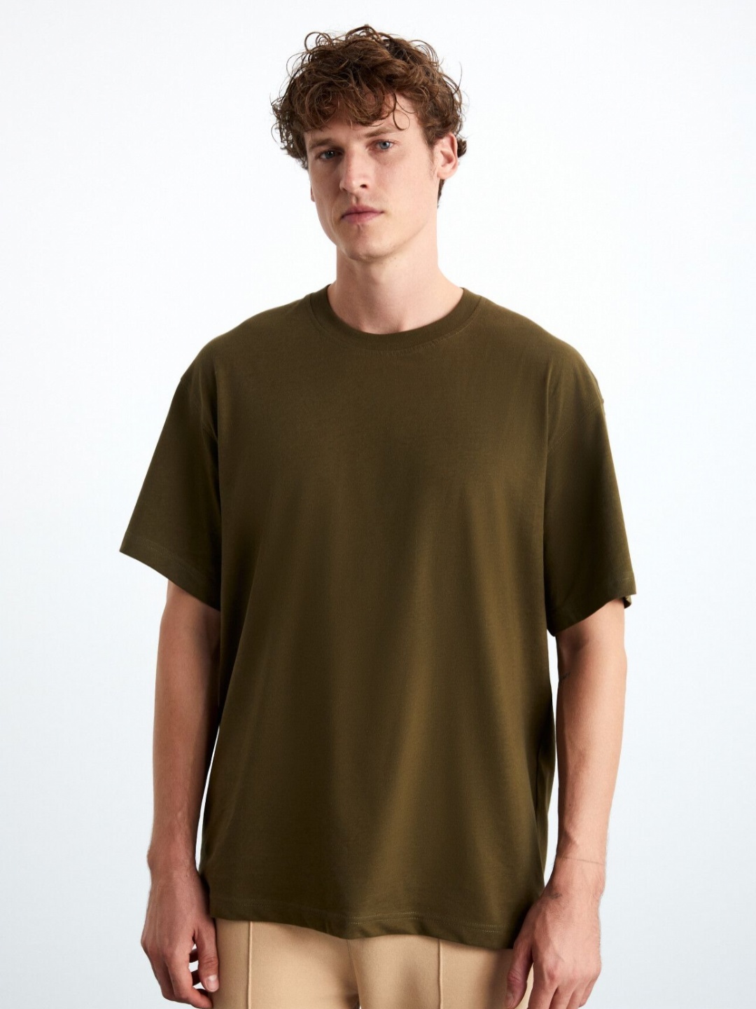 

GRIMELANGE Men Extended Sleeves Pockets T-shirt, Na