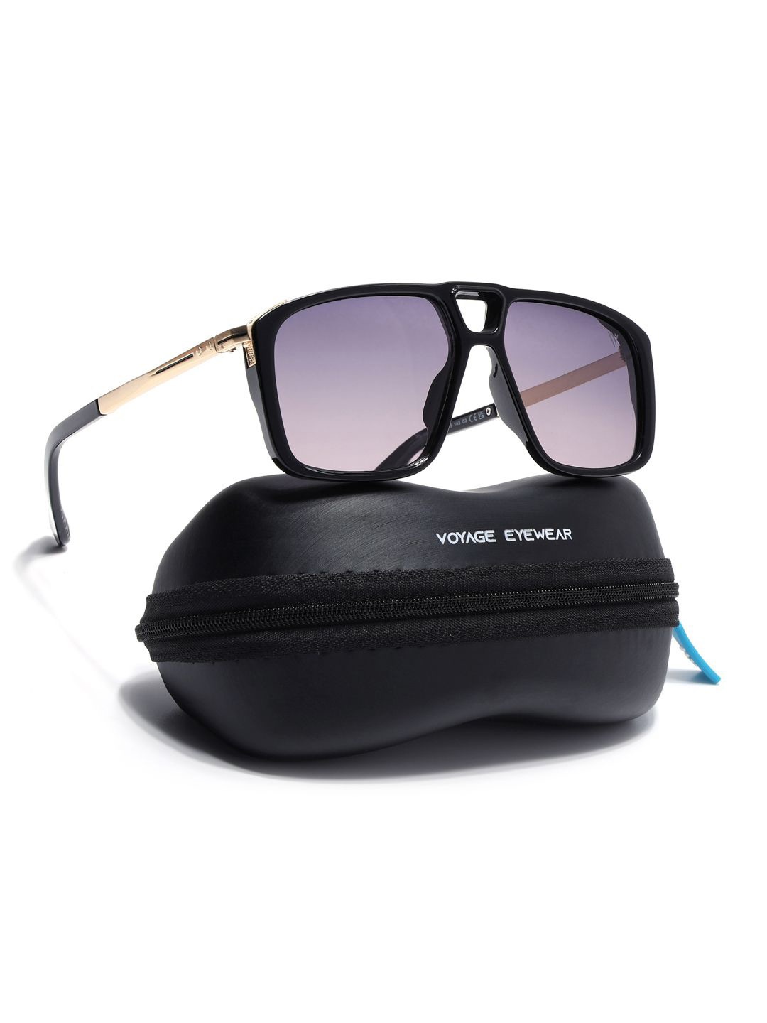 

Voyage Unisex Wayfarer Sunglasses with Polarised and UV Protected Lens, Purple