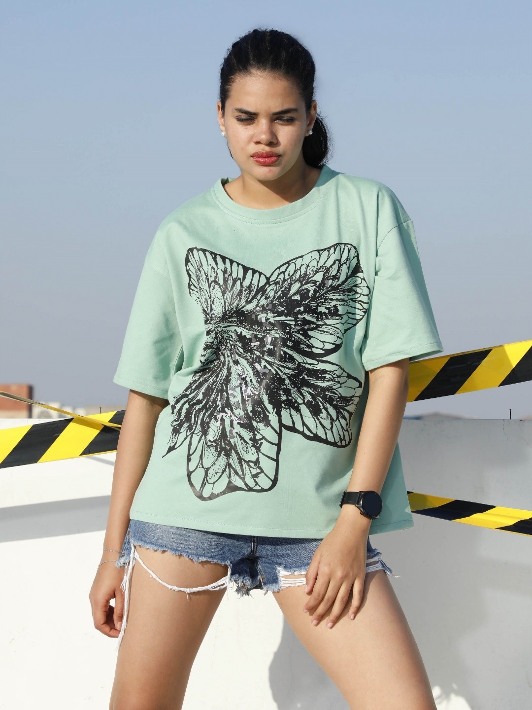 

Athena Unapologetic Women Drop-Shoulder Sleeves T-shirt, Green
