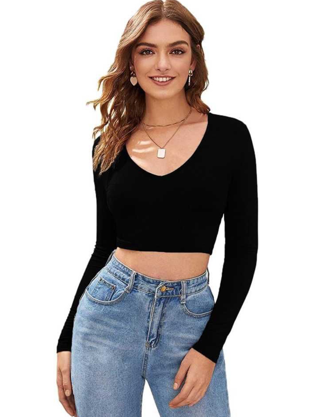 

DressBerry Crop Top, Black