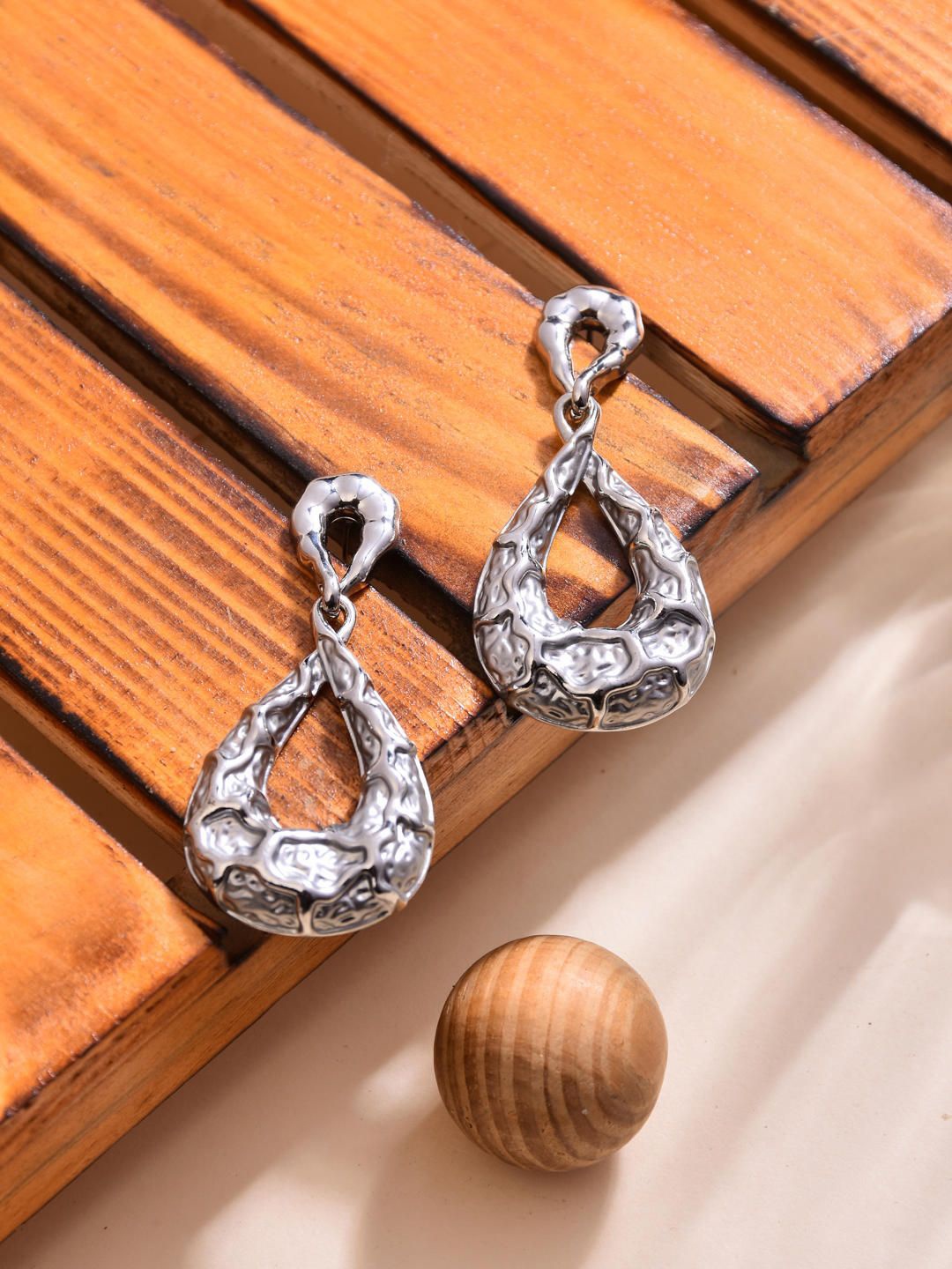

Reenisaa Quirky Drop Earrings, Silver
