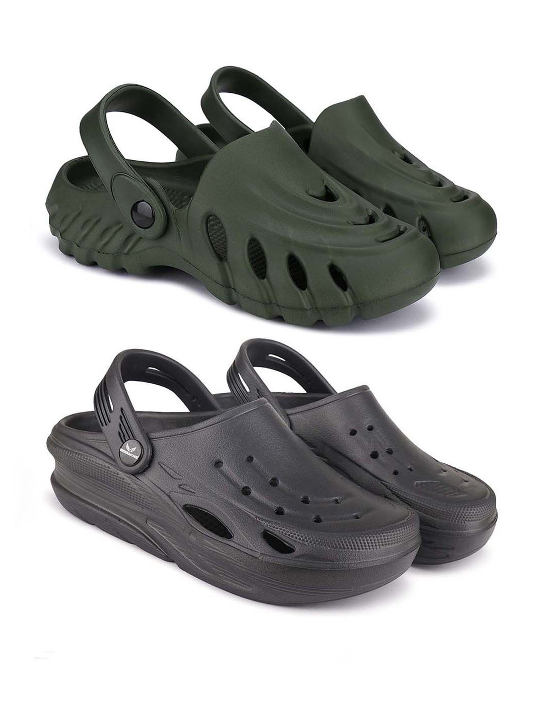 

BERSACHE Men Clogs, Black