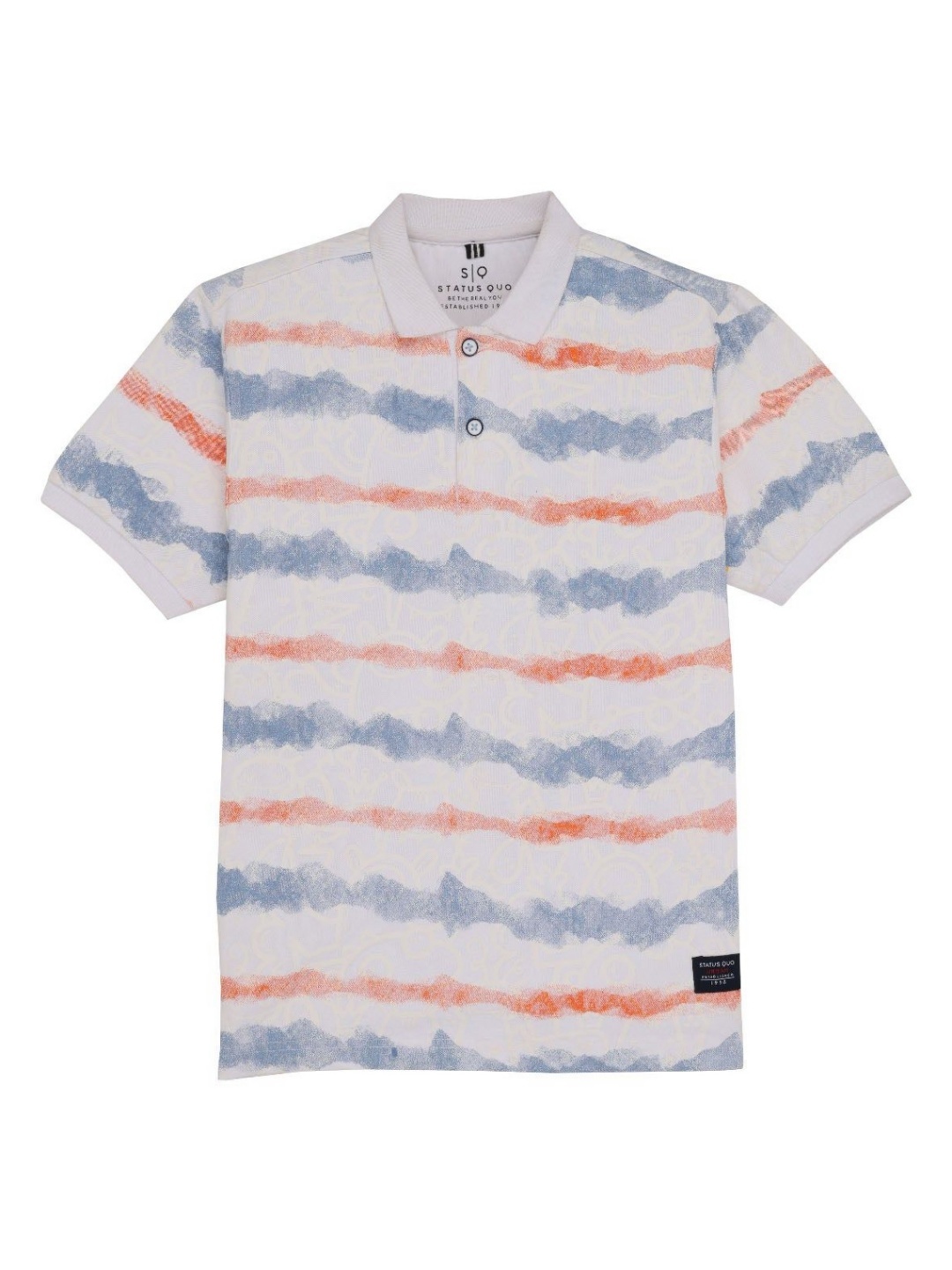 

Status Quo Boys Printed Polo Collar Pockets T-shirt, Rust