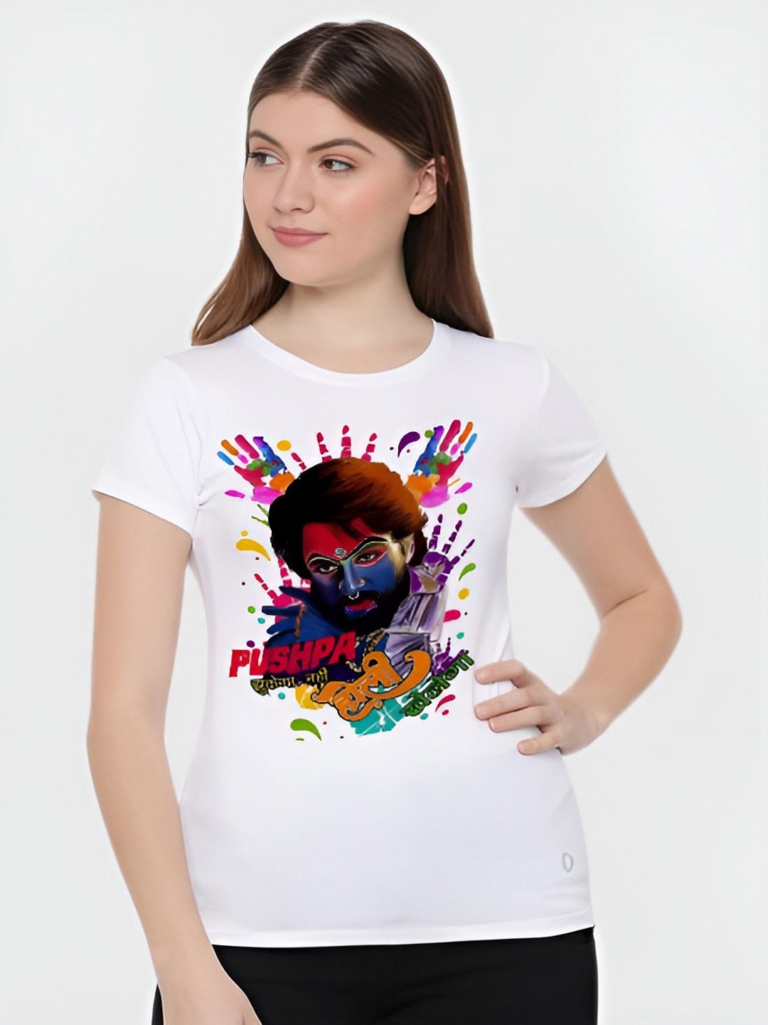 

Shiv traders collection Women Printed T-shirt, White