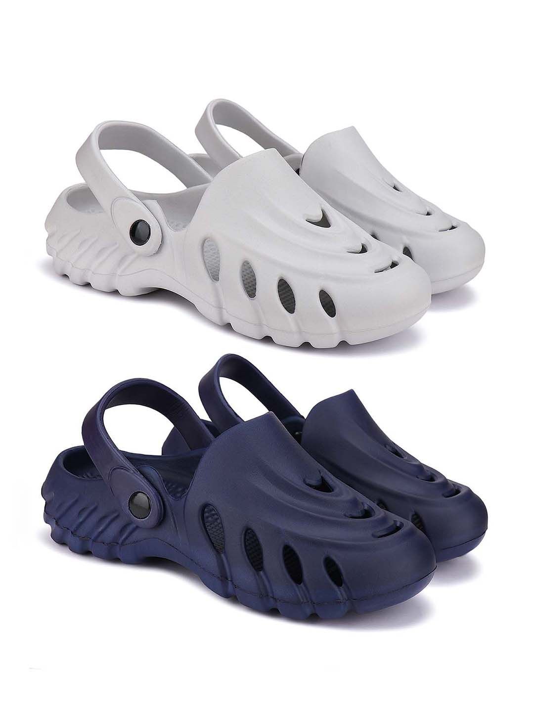 

BERSACHE Men Clogs, Blue