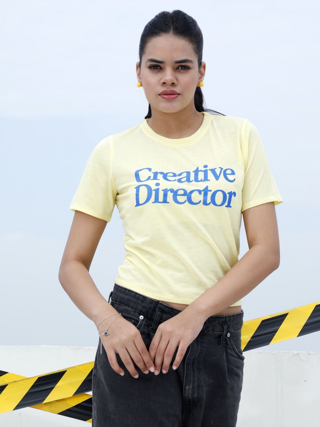 

Athena Unapologetic Women Typography Printed T-shirt, Yellow