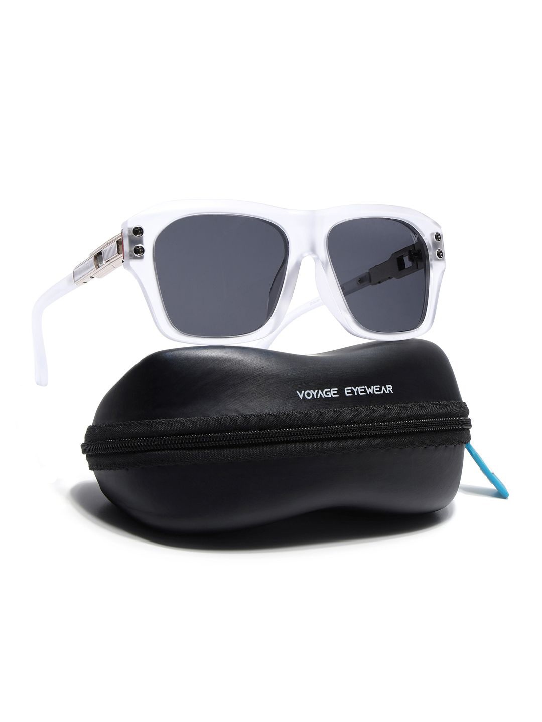 

Voyage Unisex Wayfarer Sunglasses with Polarised and UV Protected Lens, Black