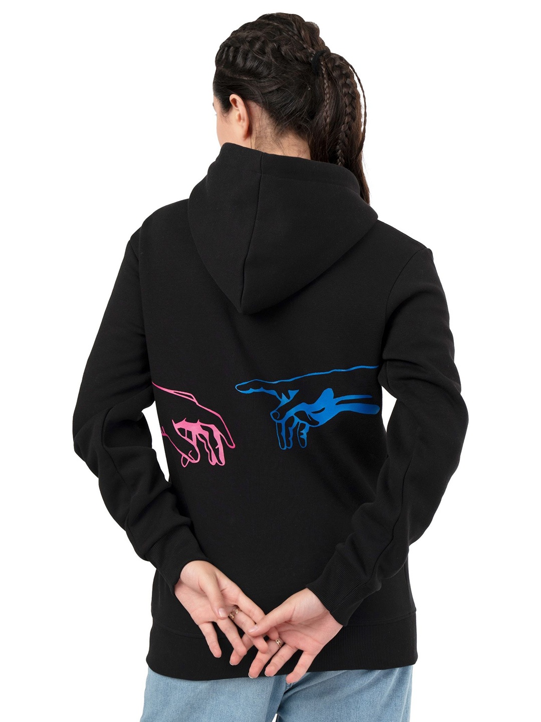 

RHINO CULT Women Printed Sweatshirt, Black