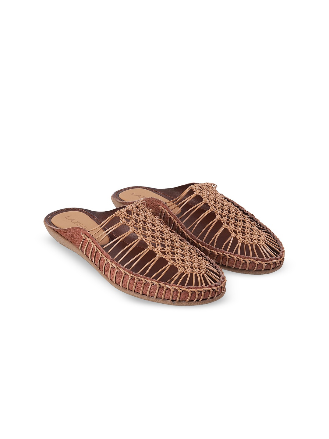 

Lazera Women Open Toe Flats, Beige