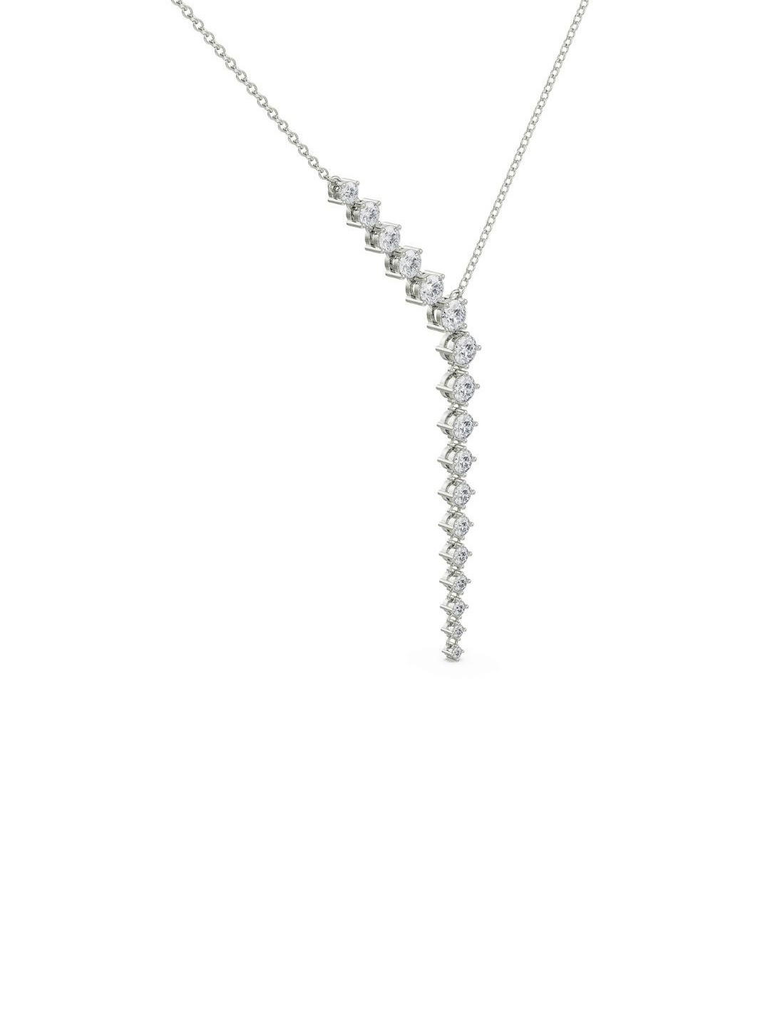 

Emori Sleek Diamond Chain Necklace, Silver
