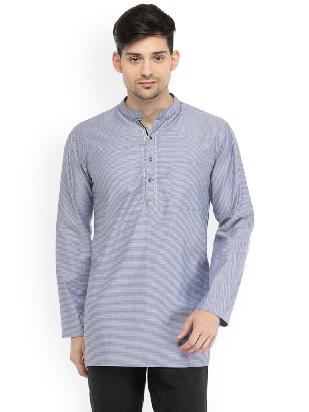 

Arch element Men Thread Work Kurta, Blue