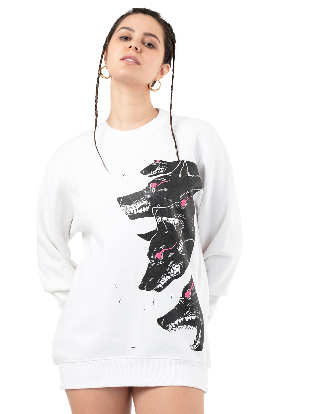 

RHINO CULT Women Sweatshirt, White