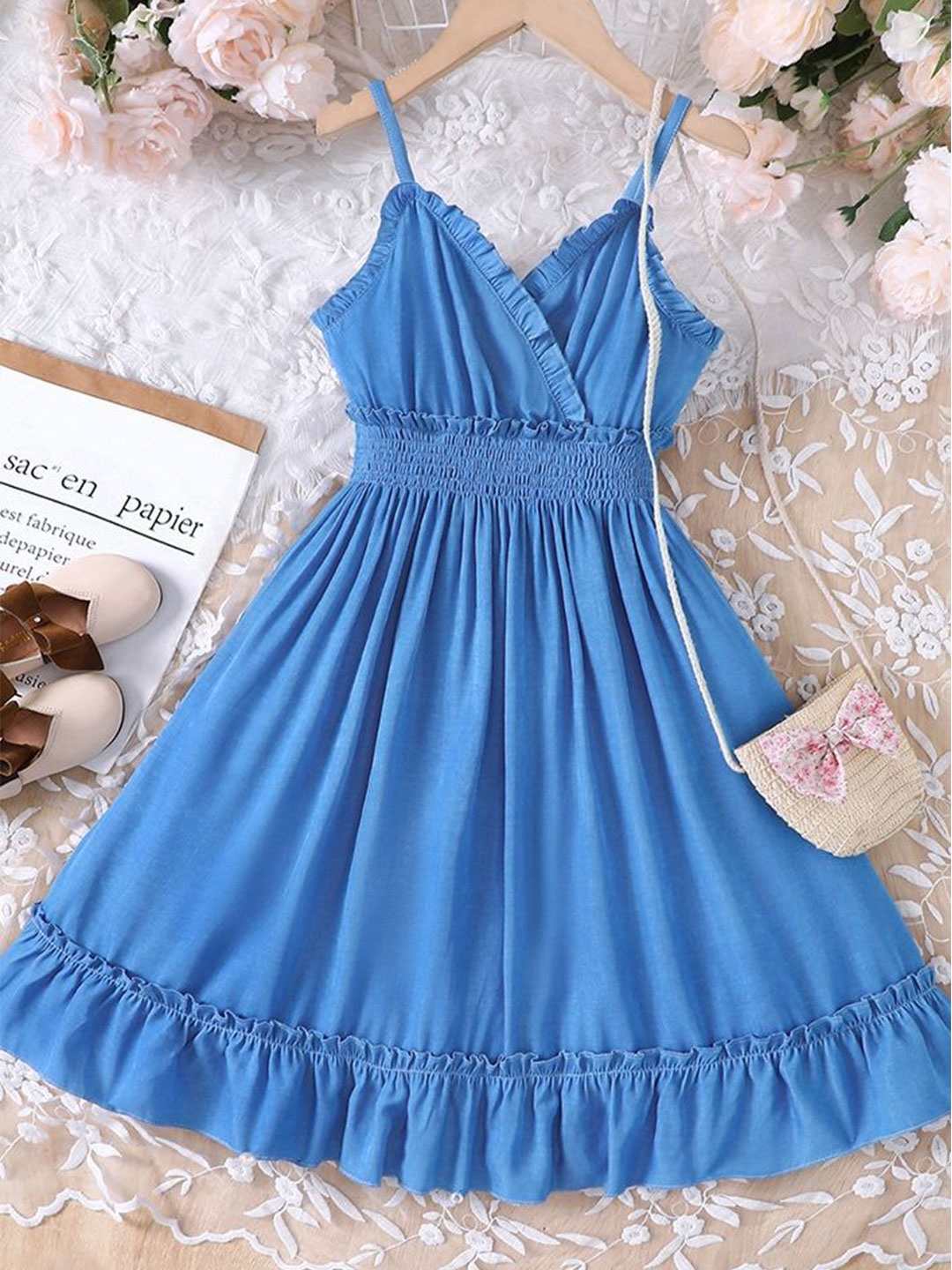 

LULU & SKY Fit & Flare Dress, Blue