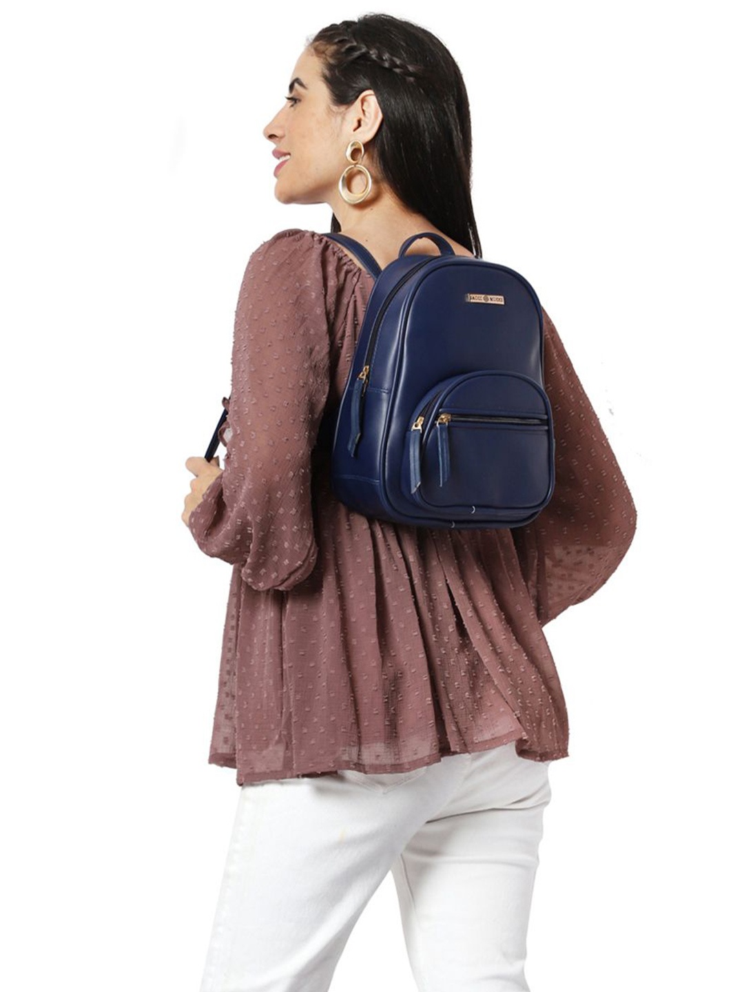 

Sacci Mucci Women Backpack, Navy blue