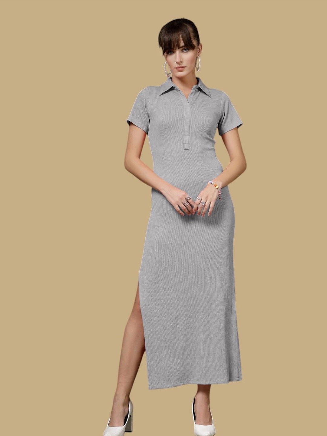 

Chemistry Bodycon Maxi Dress, Grey