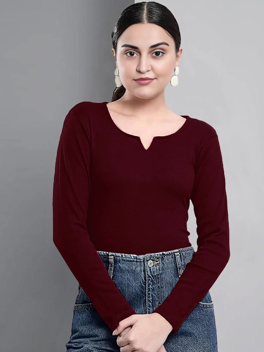 

Dream Beauty Fashion Top, Maroon