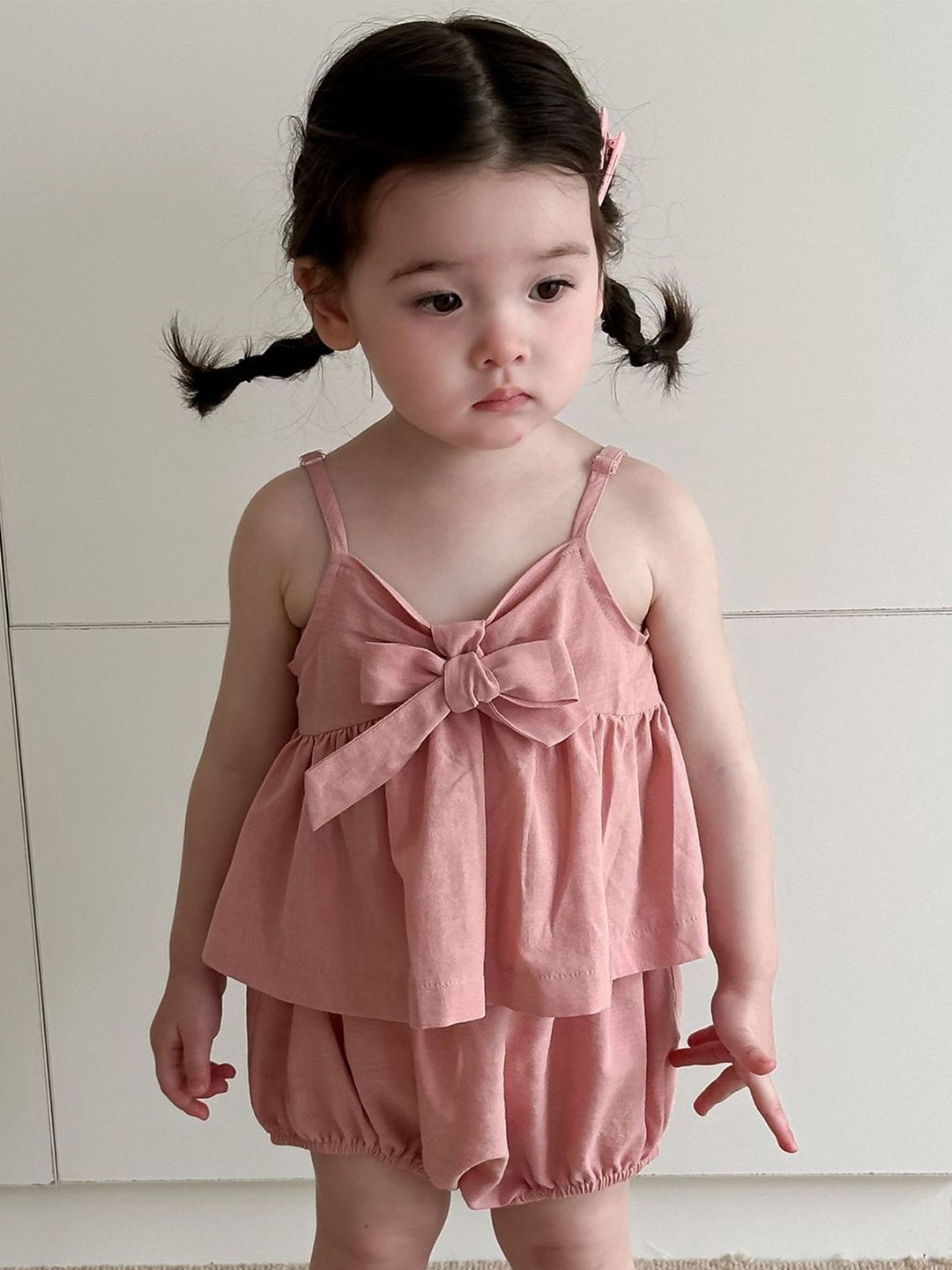 

LULU & SKY Girls Top with Shorts, Pink