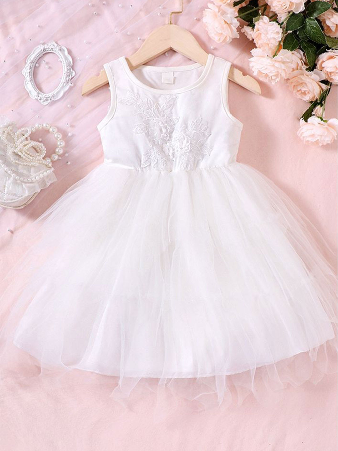 

LULU & SKY Fit & Flare Dress, White