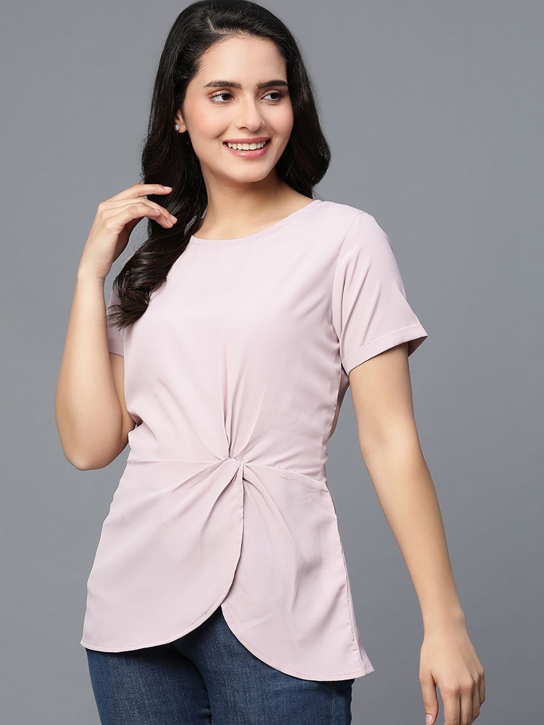 

VEGAL Crepe Top, Pink