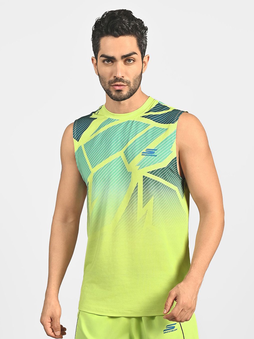 

Skechers Men Pickleball Tank Tops, Lime green