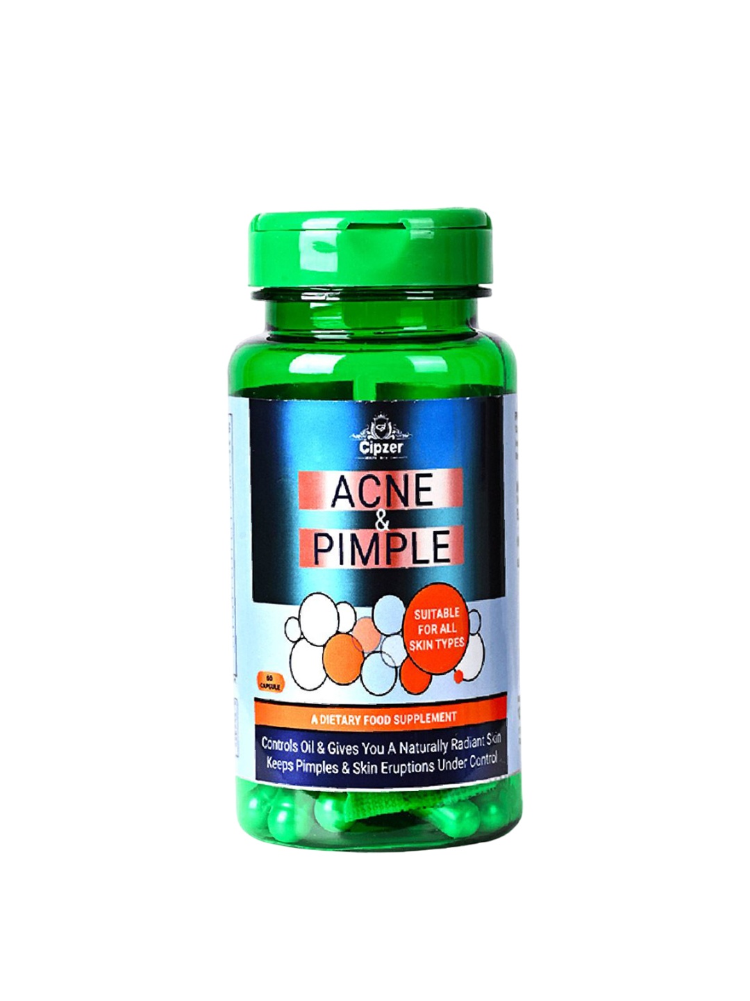 

CIPZER Acne & Pimples Capsule With Neem - 60 Capsules, Brown