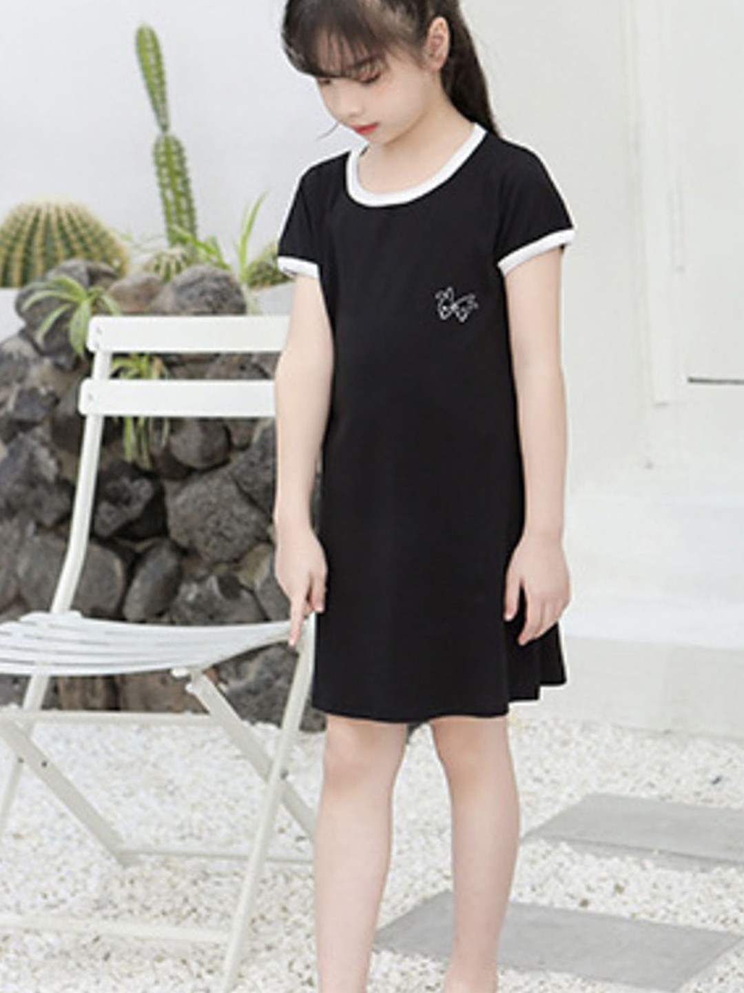 

LULU & SKY A-Line Dress, Black