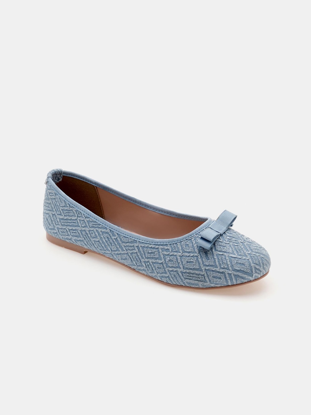 

R&B Women Fashion with Bows Flats, Blue