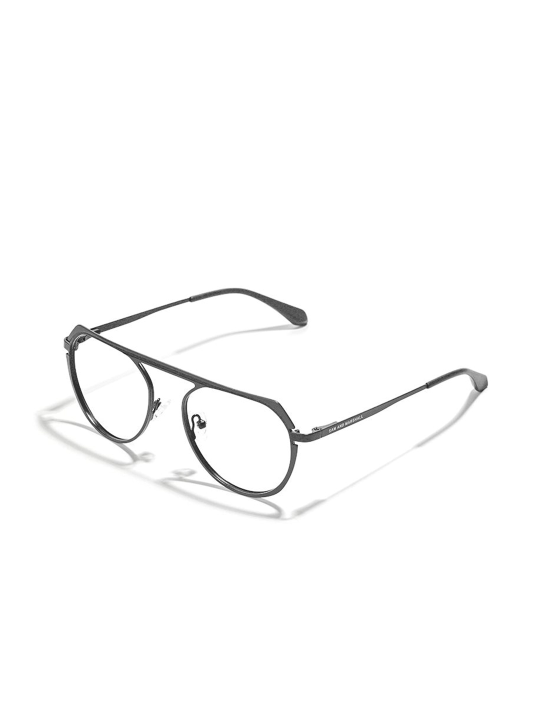 

SAM & MARSHALL Unisex Full Rim Aviator Frames, Black