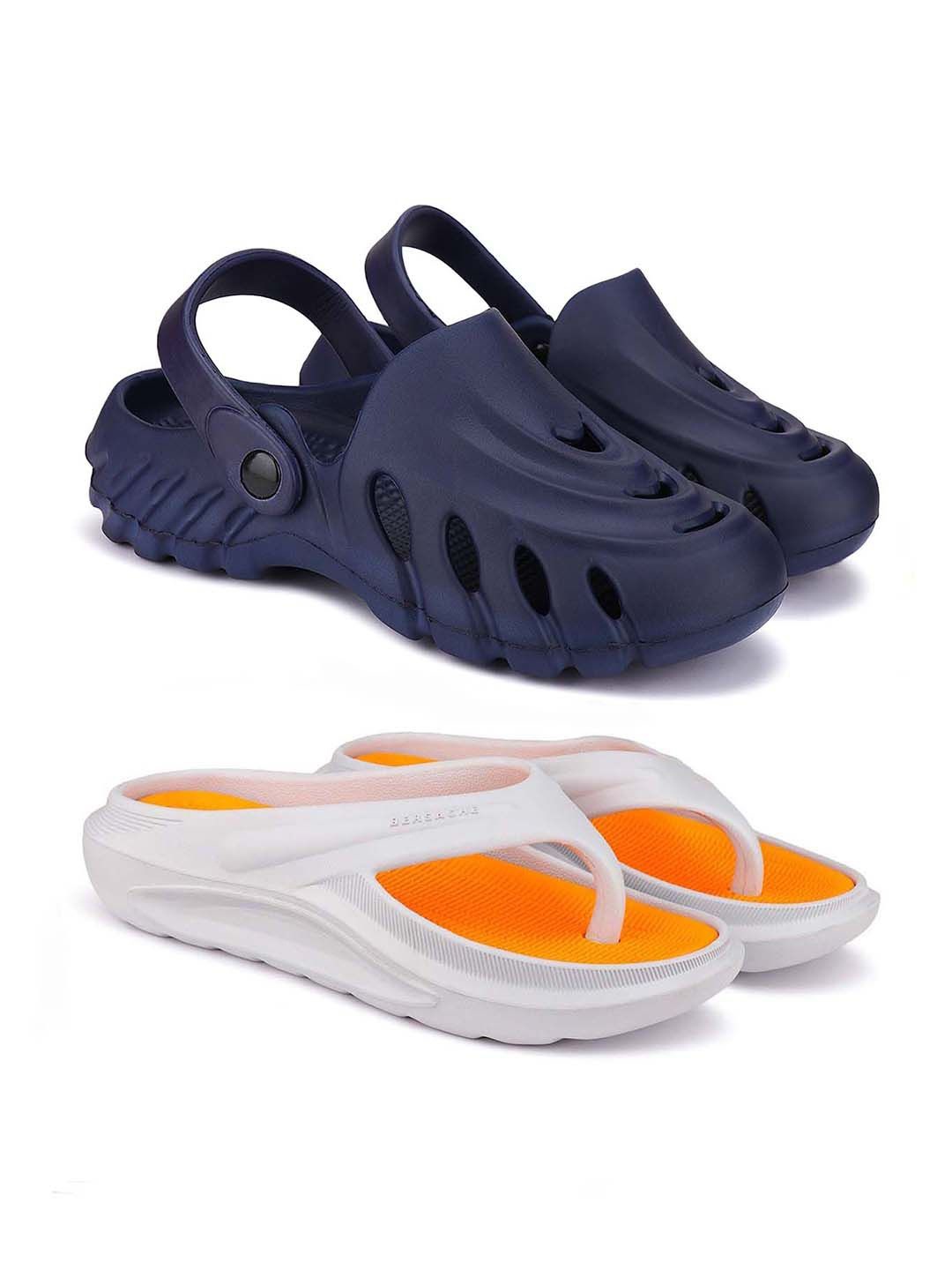 

BERSACHE Men Clogs, Navy blue