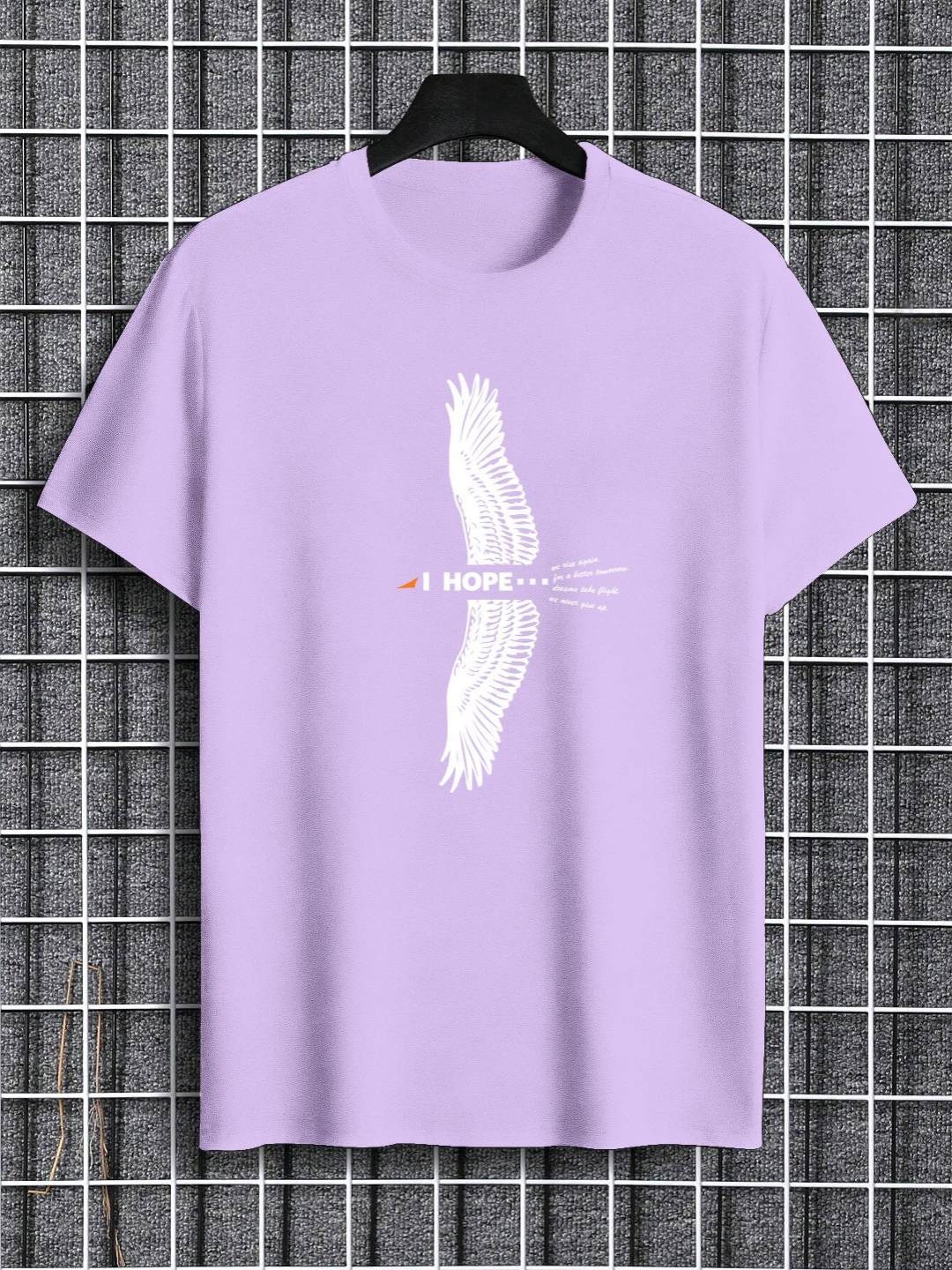 

TOGS & TERRE Men Typography Printed Monochrome Organic Cotton T-shirt, Lavender