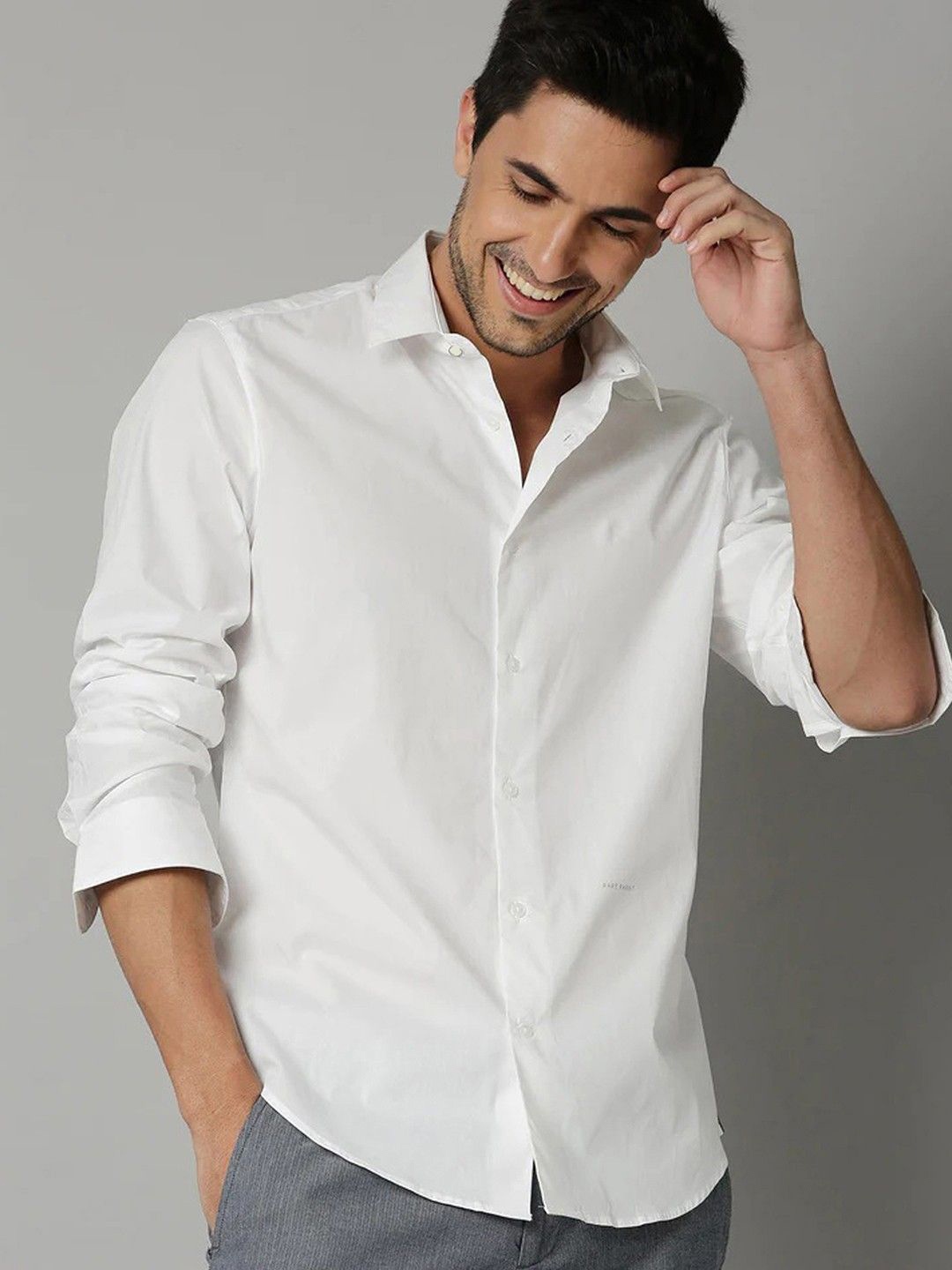 

PulseIQ Men Modern Opaque Formal Shirt, White