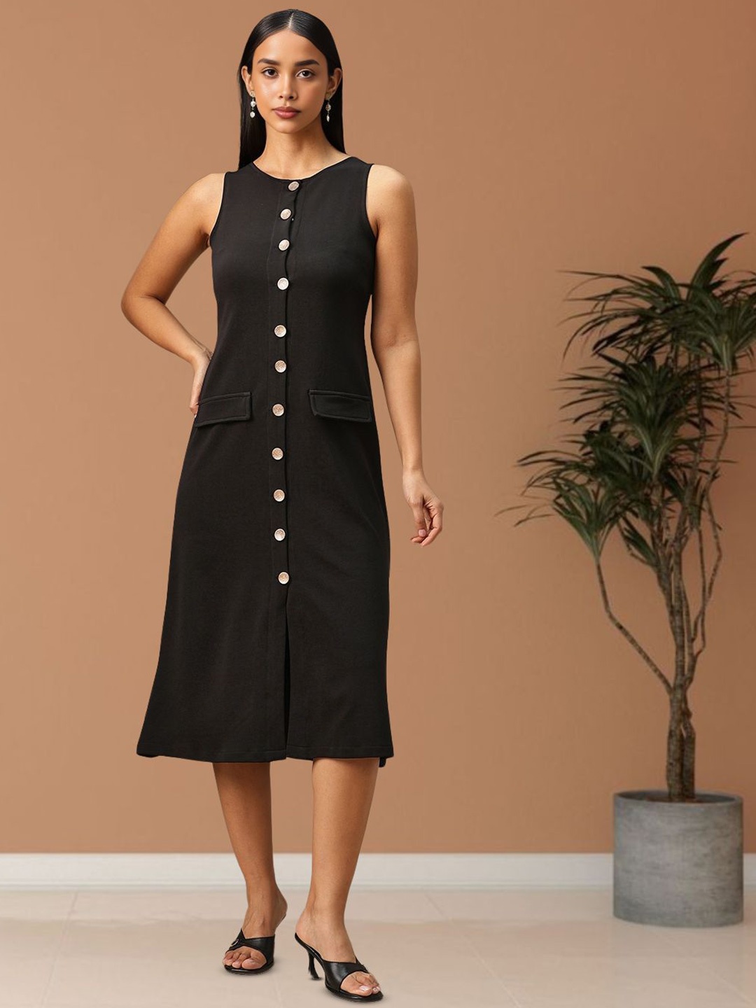 

Mast & Harbour Bodycon Dress, Black