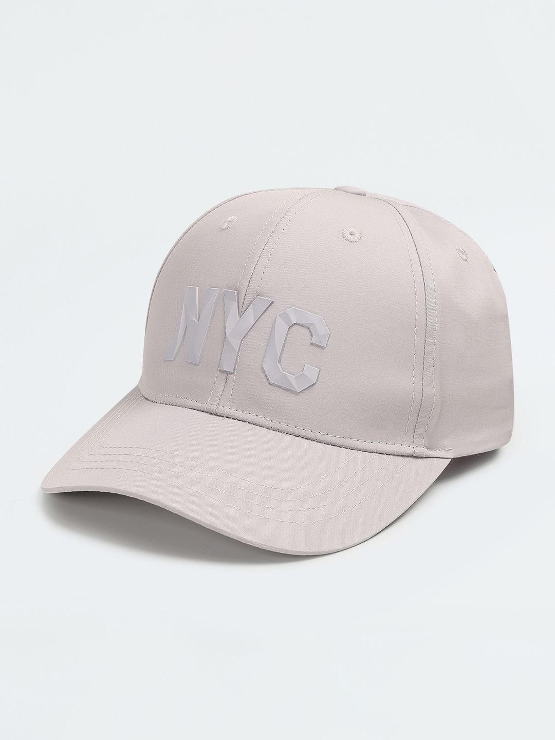

max Men Printed Baseball Cap, Grey