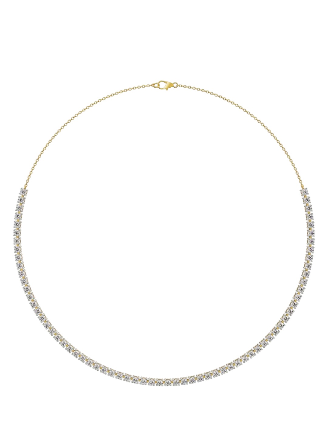 

Emori Sleek Diamond Tennis Necklace, Gold