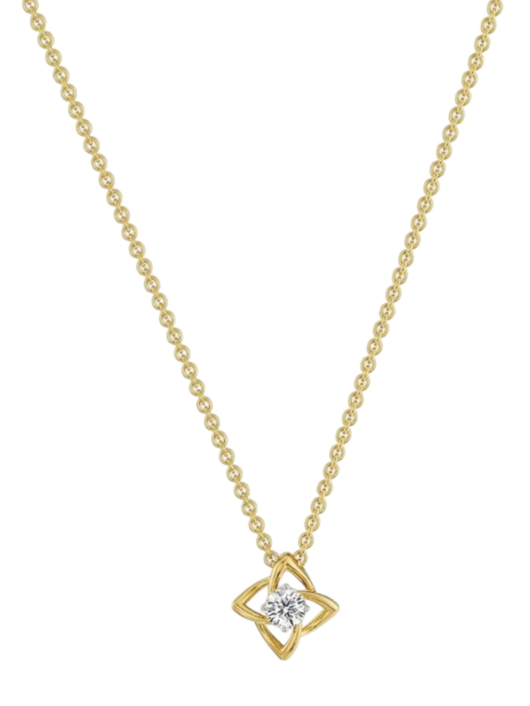 

Emori Raha Solitaire Diamond Necklace, Gold