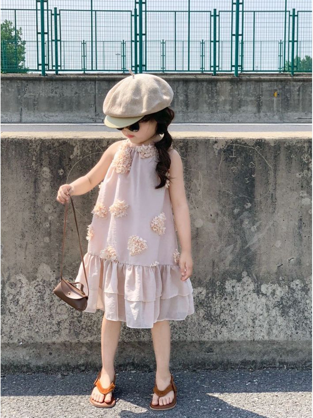 

LULU & SKY Print A-Line Dress, Pink