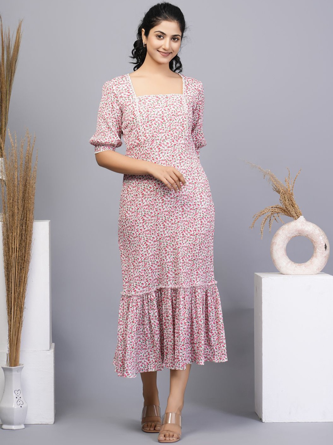 

Moda Rapido Women Ethnic Motifs Printed Kurta, Pink