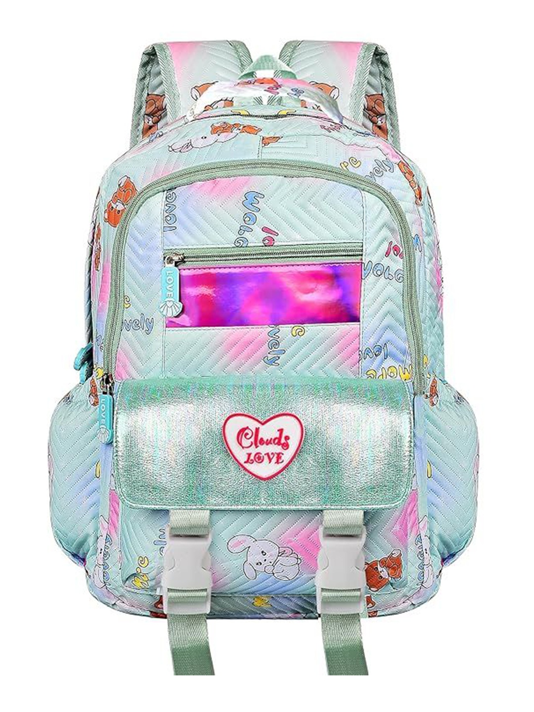 

Optima Printed Laptop Backpack, Green