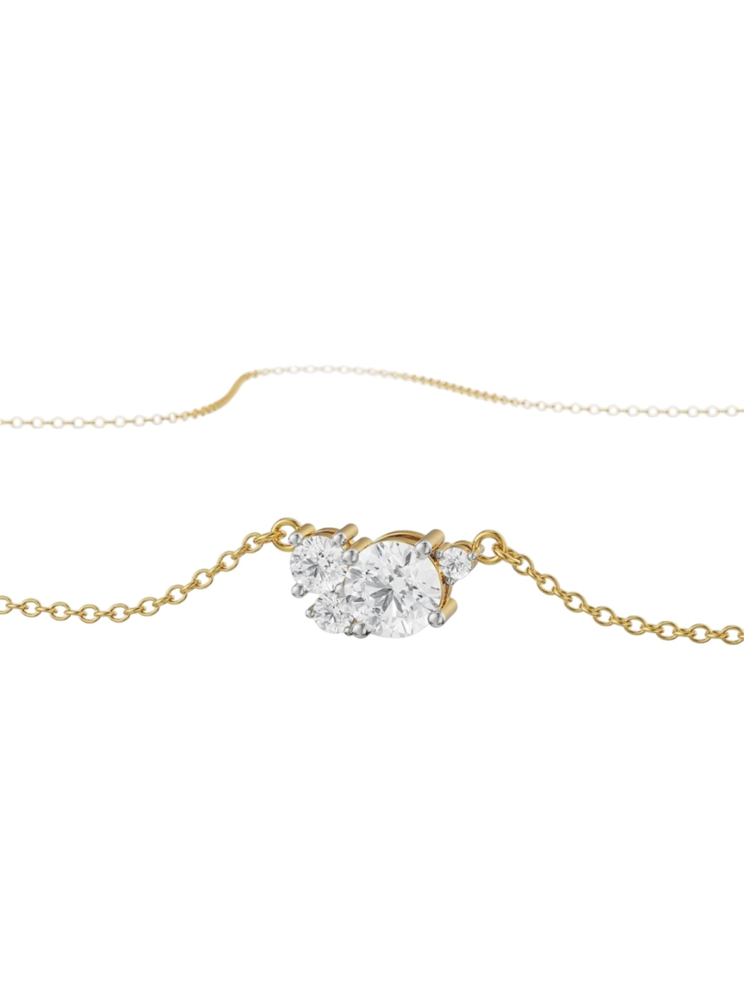 

Emori Bouquet Cascade Necklace, Gold