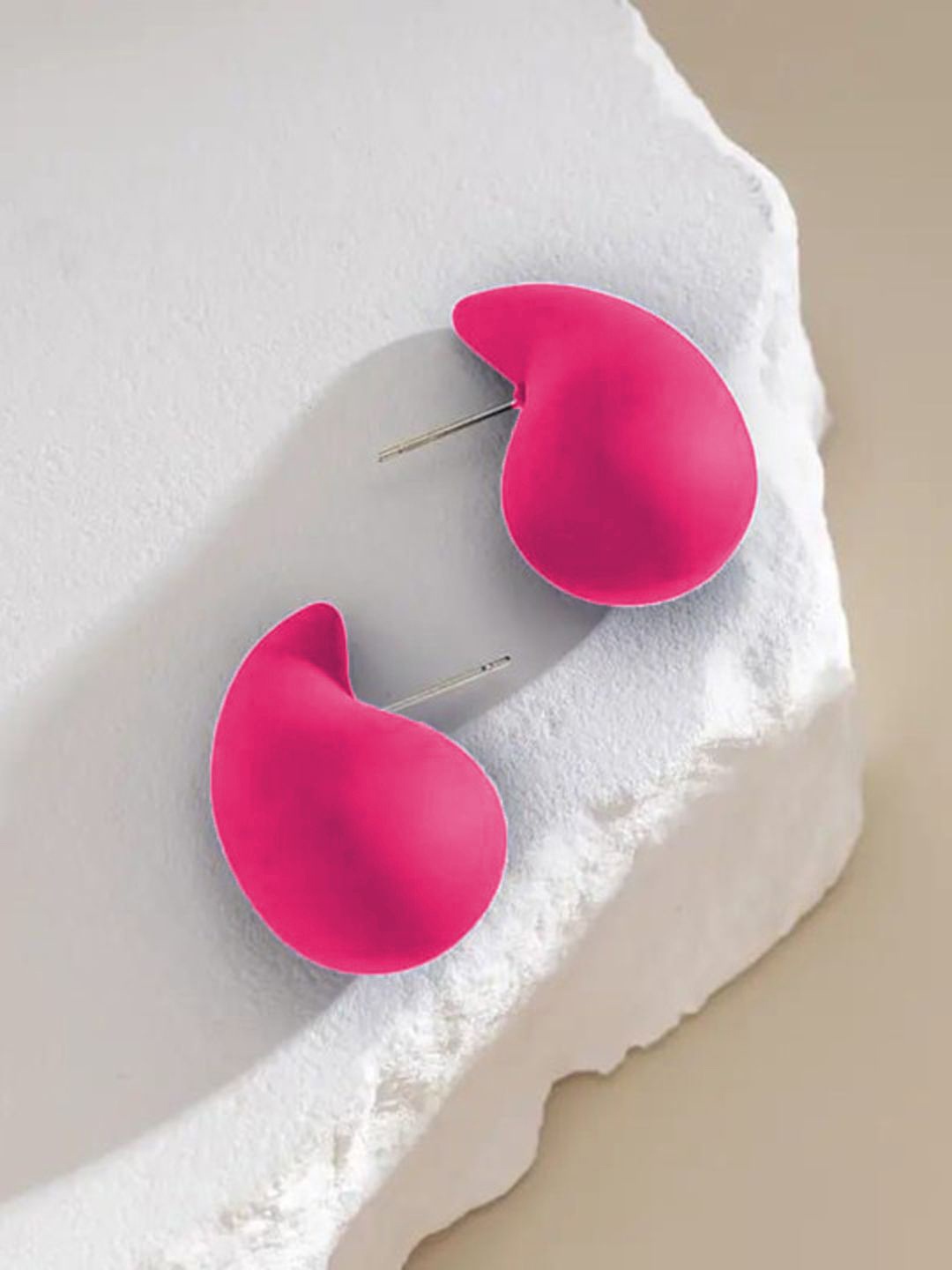 

Krelin Teardrop Shaped Drop Earrings, Pink