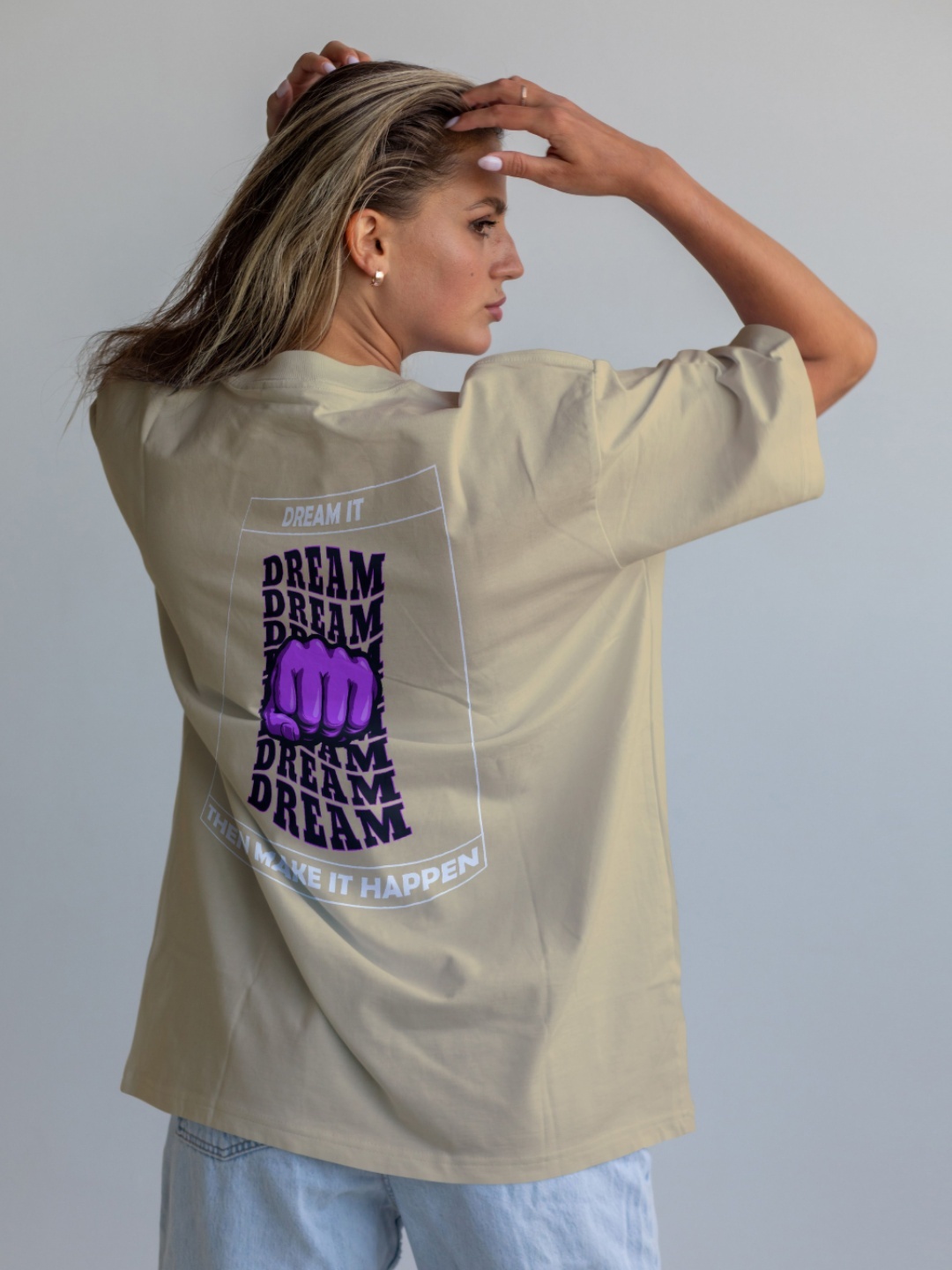 

Moda Rapido Women Applique T-shirt, Beige